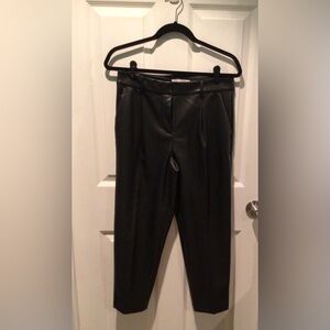 Black Faux Leather Pants New With Tag Ann Taylor Loft 4P